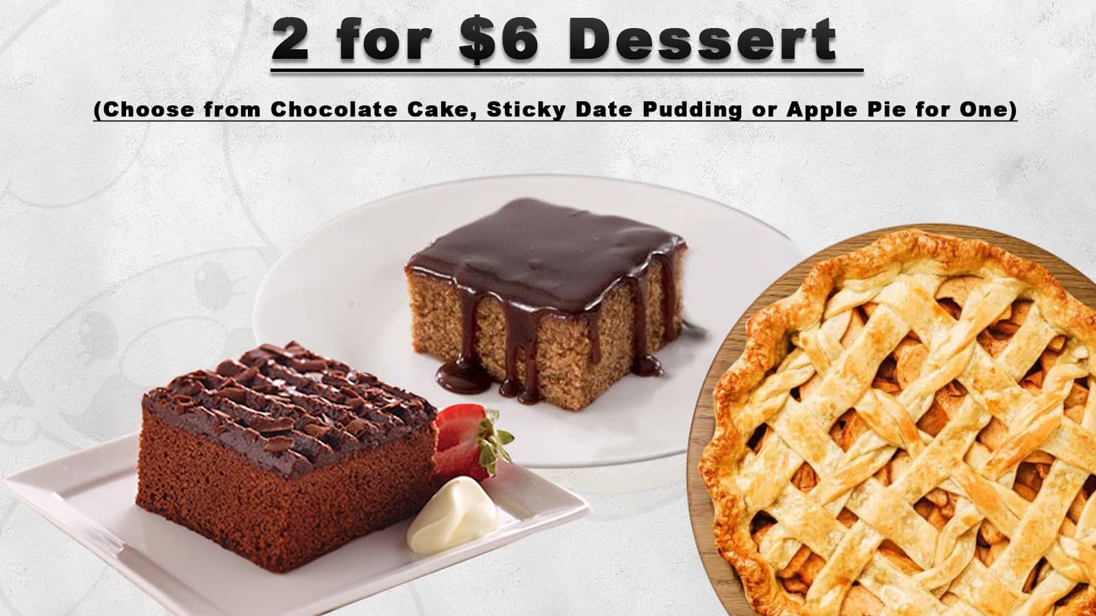 Chocalte cake + Stickey Date Pudding